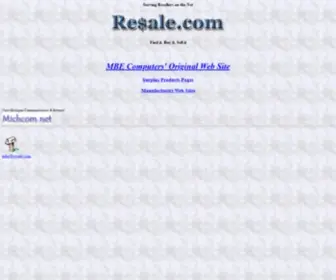 Resale.com(Serving Resellers on the Net) Screenshot