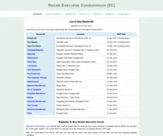 Resaleec.sg(Resale Executive Condominium (EC)) Screenshot