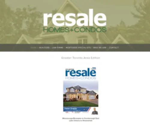 Resalehomesforsale.ca(Resale Homes and Condos) Screenshot