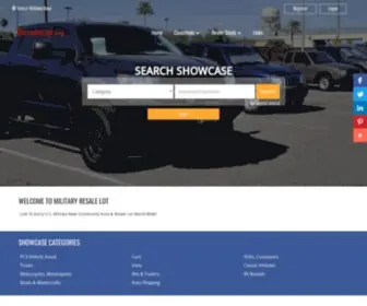Resalelot.org(On-base and near base dod marketplace resale lot) Screenshot