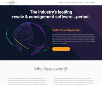 Resaleworld.com(Resale and Consignment Software POS Business Solutions) Screenshot
