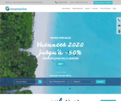 Resamadagascar.com(Madagascar : hotels) Screenshot