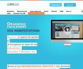 Resapuces.fr(Calendrier des brocantes et vide) Screenshot