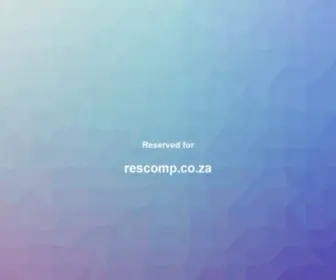 Rescomp.co.za(Rescomp Handgun Technologies) Screenshot