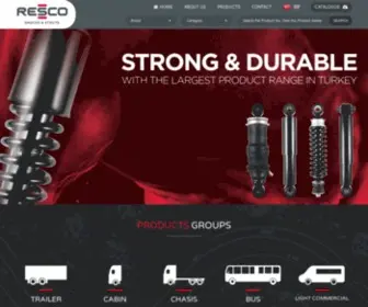 Rescoshocks.com(RESCO Shocks & Struts) Screenshot