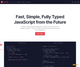 Rescript-Lang.org(The rescript programming language) Screenshot