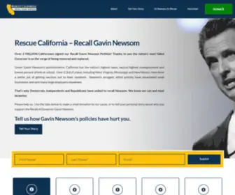 Rescuecalifornia.org(The purpose of Rescue California) Screenshot