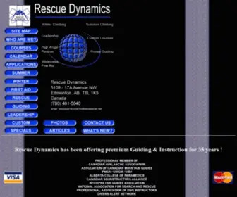 Rescuedynamics.ca(Rescue Dynamics) Screenshot