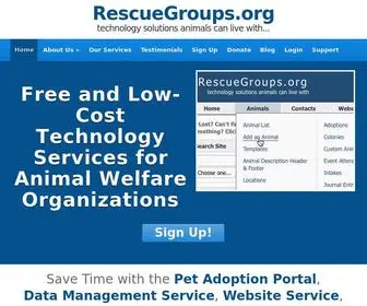 Rescuegroups.org(Animal Management Software) Screenshot