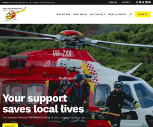 Rescuehelicopter.com.au(Westpac Rescue Helicopter Service) Screenshot