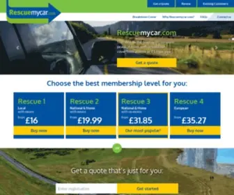 Rescuemycar.com(UK Breakdown cover from £16) Screenshot