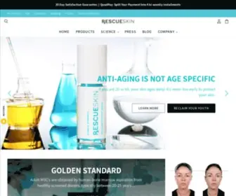 Rescueskin.com(RESCUESKIN Laboratories) Screenshot