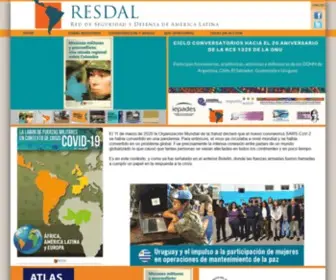 Resdal.org(IndexRed de Seguridad y Defensa de América Latina) Screenshot