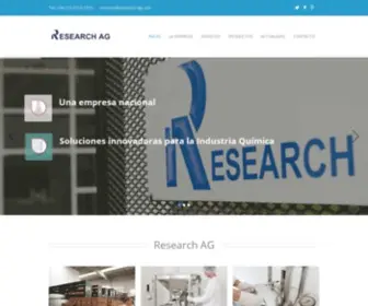 Research-AG.com(Research AG :: Reactivos analiticos y productos quimicos para la industria e investigación) Screenshot