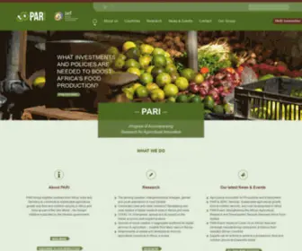 Research4Agrinnovation.org(Program of Accompanying Research for Agricultural Innovation) Screenshot