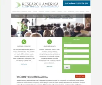 Researchamericainc.com(Market research company) Screenshot