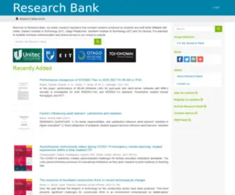 Researchbank.ac.nz(Researchbank) Screenshot