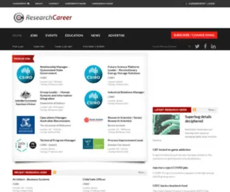 Researchcareer.com.au(Research Jobs) Screenshot