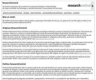 Researchcentral.ro(Research Central) Screenshot