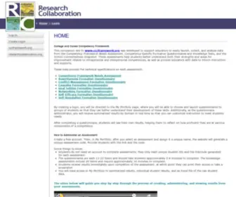 Researchcollaborationsurveys.org(Homepages) Screenshot