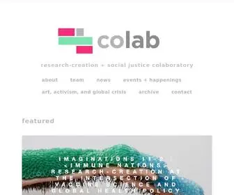 Researchcreation.ca(CoLAB) Screenshot