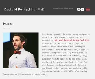 Researchdmr.com(David Rothschild's Research Website) Screenshot