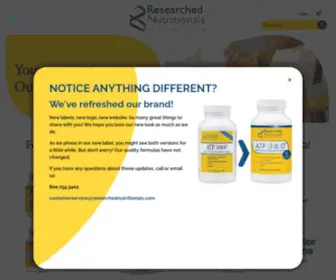 Researchednutritionals.com(Researched Nutritionals) Screenshot