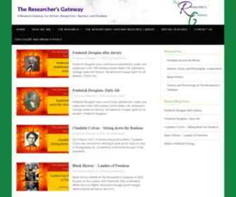 Researchersgateway.com(The Researcher's Gateway) Screenshot