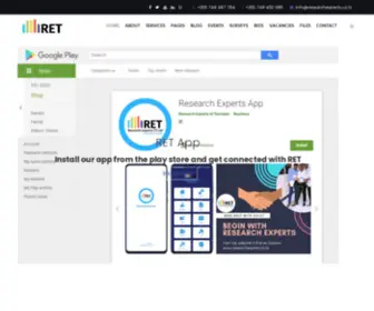 Researchexperts.co.tz(RET) Screenshot