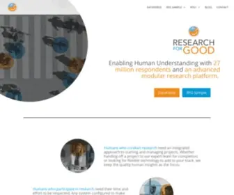 Researchforgood.com(Research For Good) Screenshot