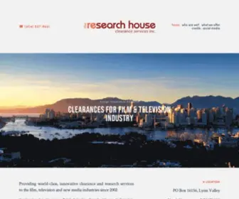 Researchhouse.ca(The Research House) Screenshot