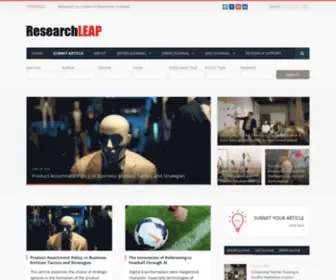 Researchleap.com(Publishing management journals) Screenshot