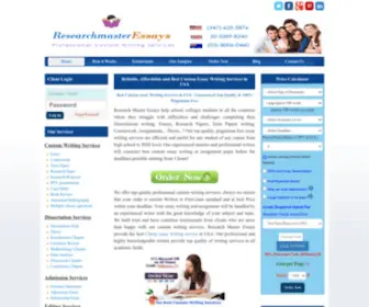 Researchmasteressays.com(Custom Essay Writing Service) Screenshot