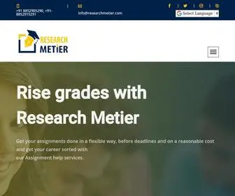 Researchmetier.com(RESEARCH METIER) Screenshot