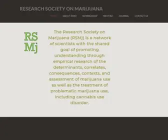 Researchmj.org(The Research Society on Marijuana (RSMj)) Screenshot