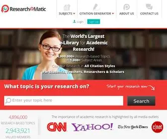 Researchomatic.com(Researchomatic) Screenshot