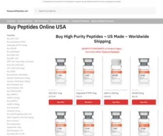 Researchpeptides.net(Buy Peptides Online) Screenshot