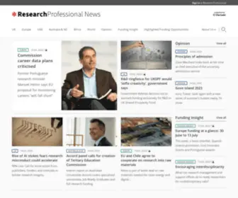 Researchprofessionalnews.com(Research Professional News) Screenshot