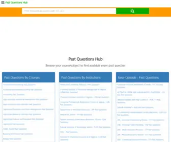 Researchquestions.com.ng(Past Questions and Answers Hub For Exam Hosted Institutions In Nigeria) Screenshot