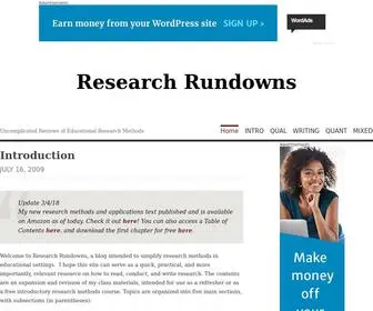 Researchrundowns.com(Research Rundowns) Screenshot