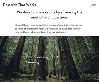 Researchthatworks.org(Research That Works) Screenshot