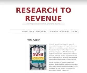 Researchtorevenue.com(Research to Revenue) Screenshot