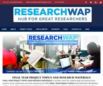 Researchwap.com(Free Project Topics) Screenshot