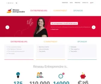 Reseau-Entreprendre.org(Aide à la création d'entreprise) Screenshot