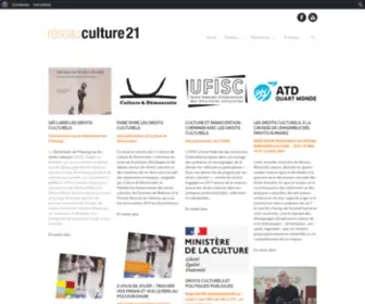 Reseauculture21.fr(Réseau) Screenshot