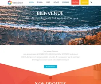 Reseaufemmes.bc.ca(Représenter) Screenshot