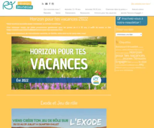 Reseaujeunesse.be(Réseau Jeunesse) Screenshot