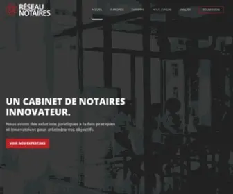 Reseaunotaires.ca(RÉSEAU NOTAIRES) Screenshot