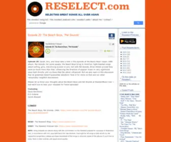 Reselect.com(Selecting Great Songs All Over Again) Screenshot