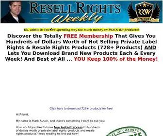 Resell-Rights-Weekly.com(Discover the totally free membership) Screenshot